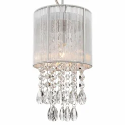 Possini Euro Silver Line 6"W Chrome And Crystal Mini Pendant -Outlet The Radiantix Store possini euro silver line 6 inchw chrome and crystal mini pendant 8g480views1