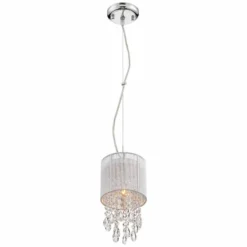 Possini Euro Silver Line 6"W Chrome And Crystal Mini Pendant -Outlet The Radiantix Store possini euro silver line 6 inchw chrome and crystal mini pendant 8g480views3