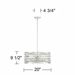 Possini Euro Smart 20" Wide Nickel And Crystal Modern Pendant Light 15 Possini Euro Smart 20" Wide Nickel And Crystal Modern Pendant Light -Outlet The Radiantix Store possini euro smart 20 inch wide nickel and crystal modern pendant light 39h46views5