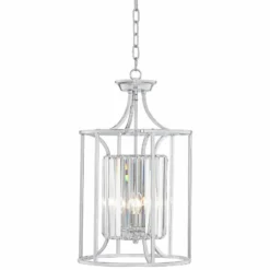 Possini Euro Soraya 13 3/4" Wide Chrome And Crystal Pendant Light -Outlet The Radiantix Store possini euro soraya 13 and three quarter inch wide chrome and crystal pendant light 31n09