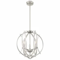 Possini Euro Spherical 16" Wide Brushed Nickel 3-Light Globe Pendant 13 Possini Euro Spherical 16" Wide Brushed Nickel 3-Light Globe Pendant -Outlet The Radiantix Store possini euro spherical 16 inch wide brushed nickel 3 light globe pendant 45h88views3