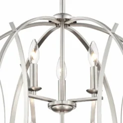 Possini Euro Spherical 24" Wide Brushed Nickel Globe 6-Light Pendant -Outlet The Radiantix Store possini euro spherical 24 inch wide brushed nickel globe 6 light pendant t6704views1