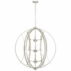 Possini Euro Spherical 32 3/4"W Brushed Nickel 9-Light Pendant -Outlet The Radiantix Store possini euro spherical 32 and three quarter inchw brushed nickel 9 light pendant 45n01views4