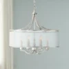 Possini Euro Sydney 25" Wide Brushed Nickel 6-Light Pendant