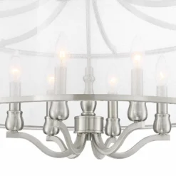 Possini Euro Sydney 25" Wide Brushed Nickel 6-Light Pendant -Outlet The Radiantix Store possini euro sydney 25 inch wide brushed nickel 6 light pendant 45c37views1