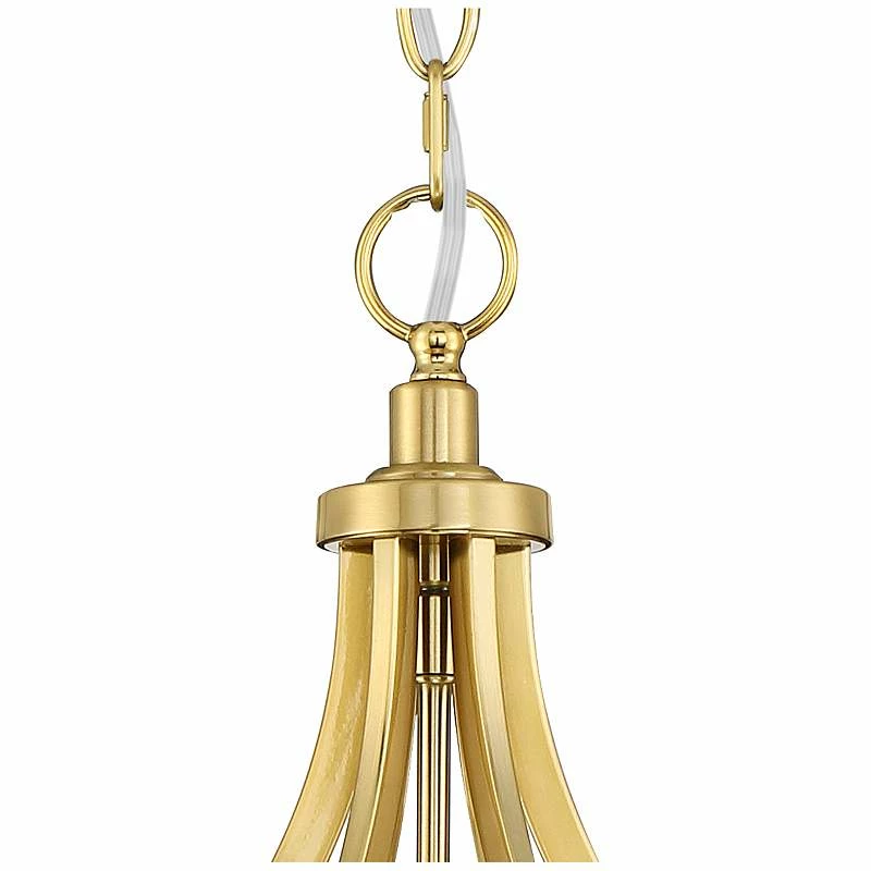 Possini Euro Sydney 25" Wide Warm Antique Gold Pendant Light 7 Possini Euro Sydney 25" Wide Warm Antique Gold Pendant Light - Image 5
