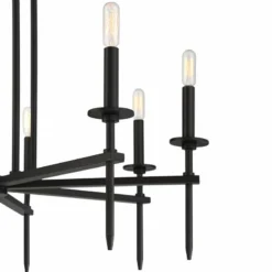 Possini Euro Tasman 31 1/2" Wide Black 8-Light Modern Chandelier -Outlet The Radiantix Store possini euro tasman 31 and one half inch wide black 8 light modern chandelier 96c28views1