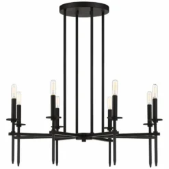 Possini Euro Tasman 31 1/2" Wide Black 8-Light Modern Chandelier -Outlet The Radiantix Store possini euro tasman 31 and one half inch wide black 8 light modern chandelier 96c28views3