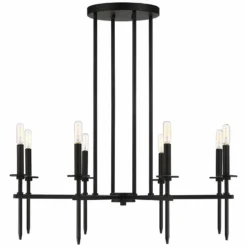 Possini Euro Tasman 31 1/2" Wide Black 8-Light Modern Chandelier -Outlet The Radiantix Store possini euro tasman 31 and one half inch wide black 8 light modern chandelier 96c28views4