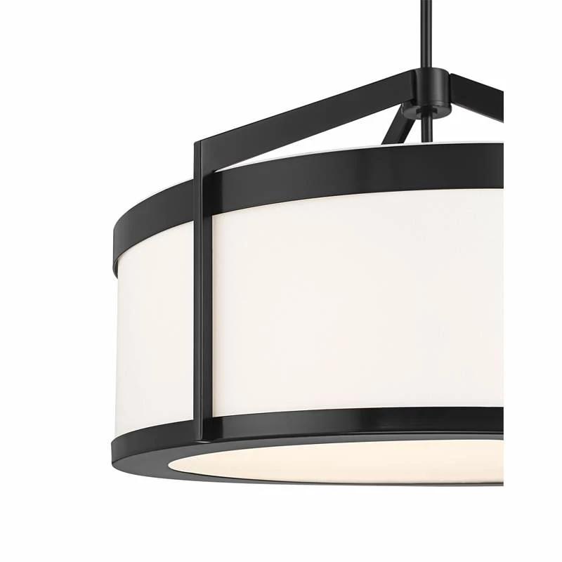 Possini Euro Vasini 26 3/4"W Gloss Black Drum Pendant Light 5 Possini Euro Vasini 26 3/4"W Gloss Black Drum Pendant Light - Image 3