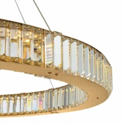 Possini Euro Vesta 35 1/2" Wide Gold Crystal LED Pendant Chandelier -Outlet The Radiantix Store possini euro vesta 35 and one half inch wide gold crystal led pendant chandelier 82h80views1