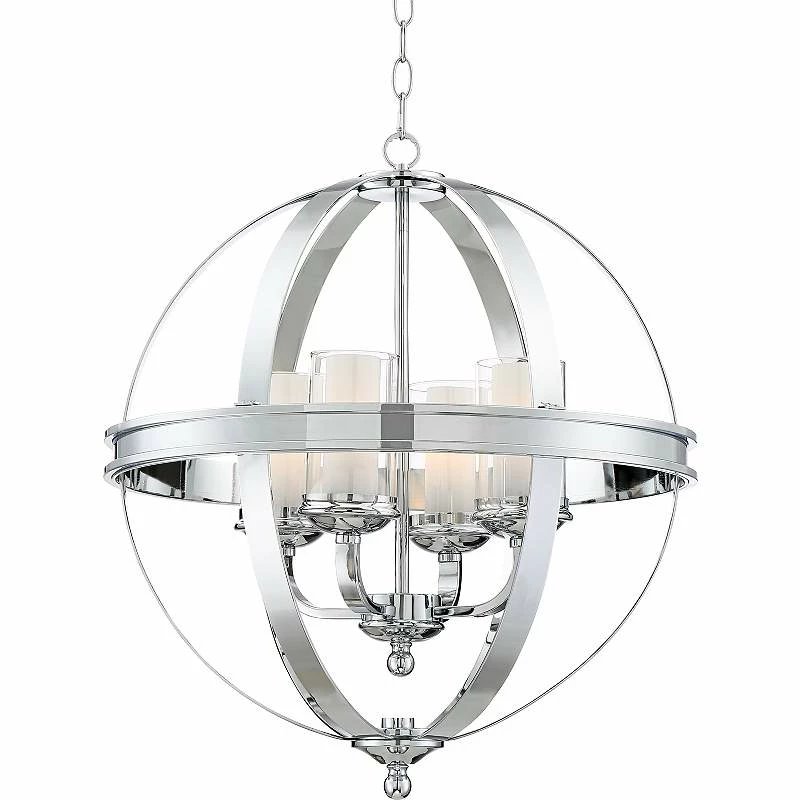 Possini Euro Whencliffe 20 1/2" Wide Chrome Pendant Light 5 Possini Euro Whencliffe 20 1/2" Wide Chrome Pendant Light - Image 3