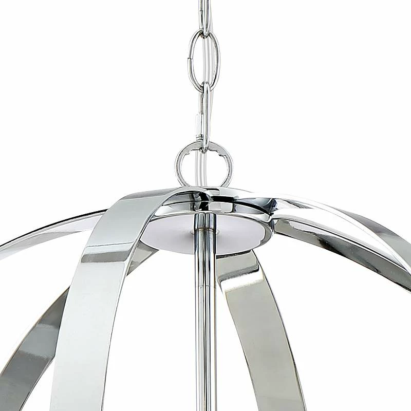 Possini Euro Whencliffe 20 1/2" Wide Chrome Pendant Light 7 Possini Euro Whencliffe 20 1/2" Wide Chrome Pendant Light - Image 5