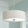 Possini Euro White Four Light 24" Wide Pendant Chandelier