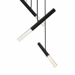 Possini Medley 18" Wide Black And Crystal Multi-Light LED Pendant -Outlet The Radiantix Store possini medley 18 inch wide black and crystal multi light led pendant 519n1views2