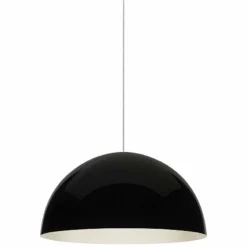 Powell Street 12"W Black-White LED Freejack Mini Pendant