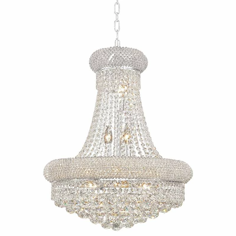 Primo 20" Wide Chrome Crystal Chandelier 4 Primo 20" Wide Chrome Crystal Chandelier - Image 2