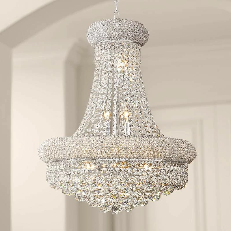 Primo 20" Wide Chrome Crystal Chandelier 3 Primo 20" Wide Chrome Crystal Chandelier
