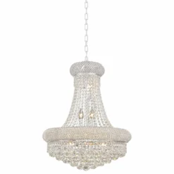 Primo 20" Wide Chrome Crystal Chandelier 8 Primo 20" Wide Chrome Crystal Chandelier -Outlet The Radiantix Store primo 20 inch wide chrome crystal chandelier 1k024views1