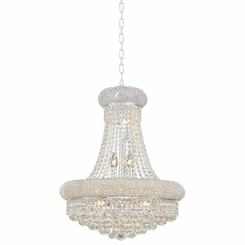 Primo 20" Wide Chrome Crystal Chandelier 5 Primo 20" Wide Chrome Crystal Chandelier - Image 3