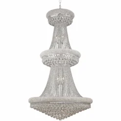 Primo 36" Wide Royal Cut Clear Crystal 32-Light Chandelier -Outlet The Radiantix Store primo 36 inch wide royal cut clear crystal 32 light chandelier 14p56