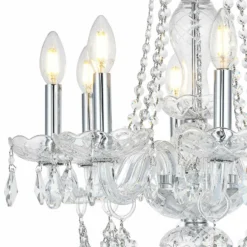 Princeton 20" Wide Chrome And Crystal 8-Light Chandelier 7 Princeton 20" Wide Chrome And Crystal 8-Light Chandelier -Outlet The Radiantix Store princeton 20 inch wide chrome and crystal 8 light chandelier 66d15views1