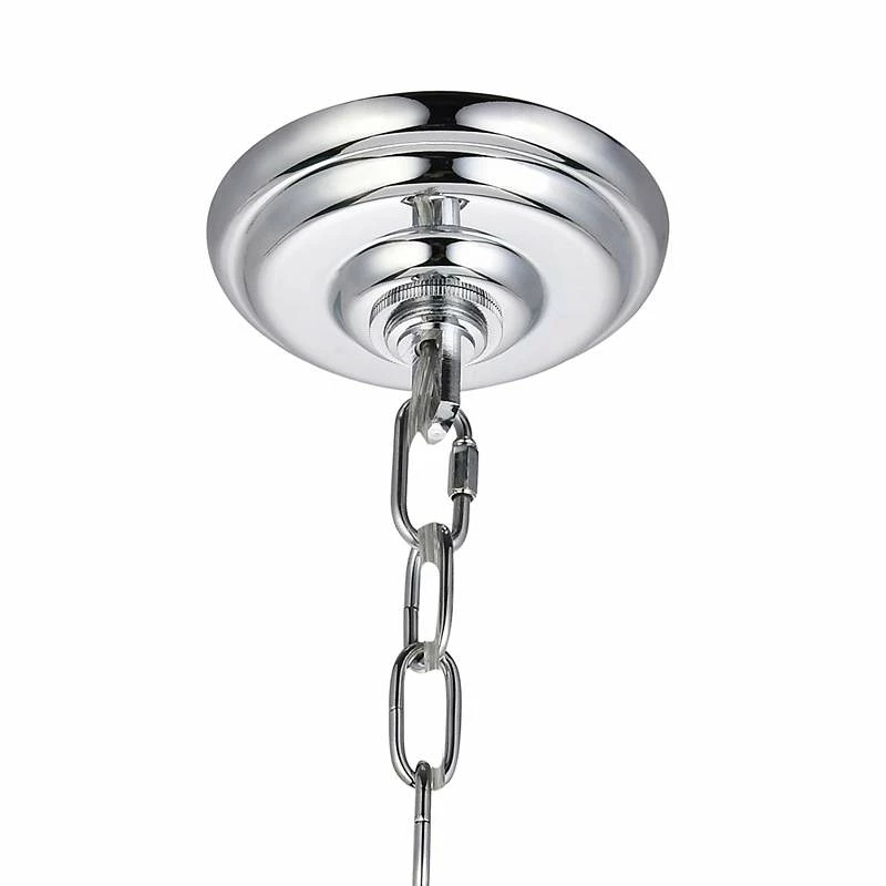 Princeton 20" Wide Chrome And Crystal 8-Light Chandelier 5 Princeton 20" Wide Chrome And Crystal 8-Light Chandelier - Image 3