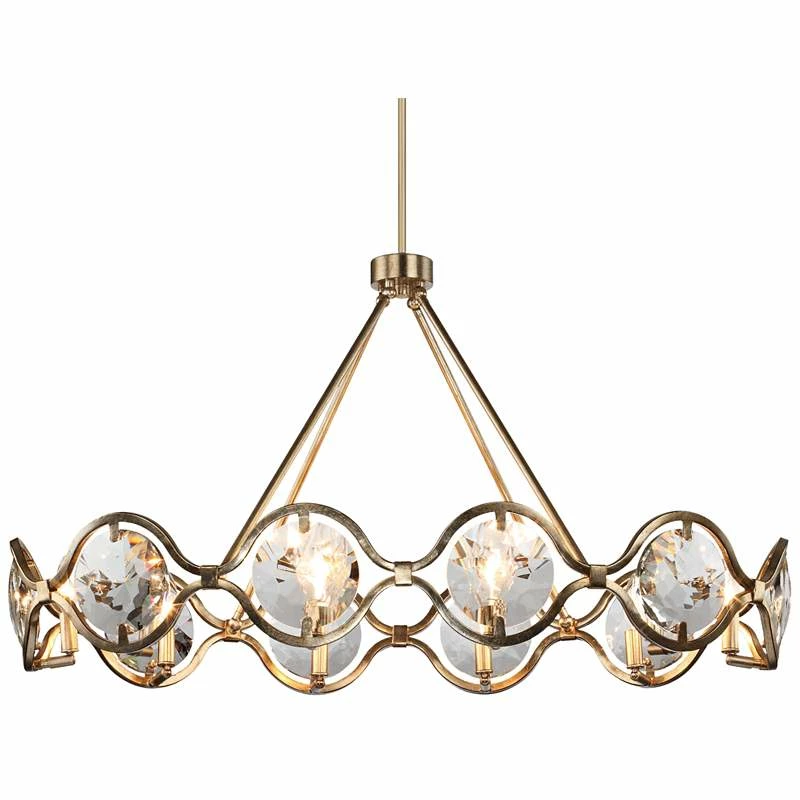 Quincy 40" Wide Distressed Twilight 10-Light Chandelier 4 Quincy 40" Wide Distressed Twilight 10-Light Chandelier - Image 2