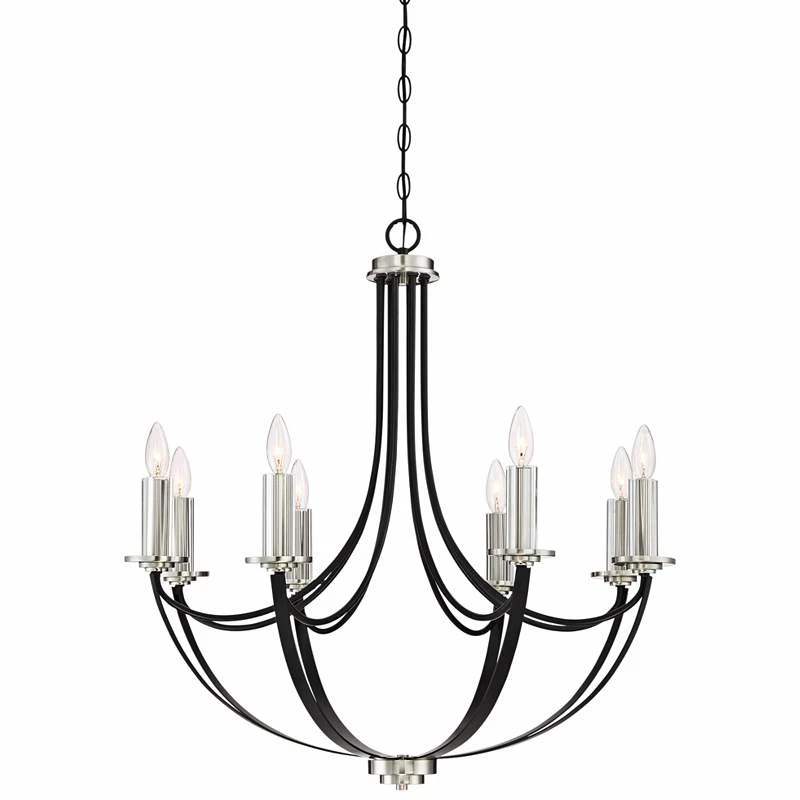 Quoizel Alana 30" Wide 8-Light Mystic Black Chandelier 4 Quoizel Alana 30" Wide 8-Light Mystic Black Chandelier - Image 2