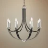 Quoizel Alana 30" Wide 8-Light Mystic Black Chandelier -Outlet The Radiantix Store quoizel alana 30 inch wide 8 light mystic black chandelier 20g42cropped