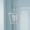 Quoizel Aviary 9 1/2"W Nickel 3-Light Steel Cage Chandelier