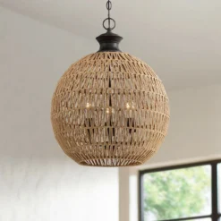 Quoizel Casablanca 18.3" Wide Palladian Bronze Modern Cage Pendant