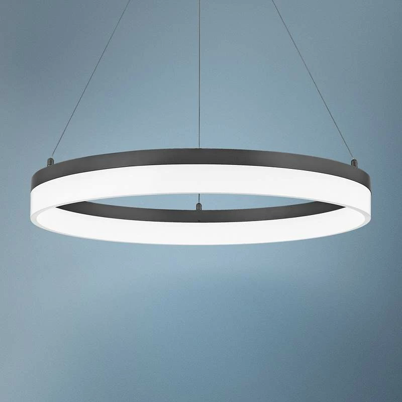 Quoizel Cohen 23 1/2"W Oil-Rubbed Bronze LED Pendant Light 3 Quoizel Cohen 23 1/2"W Oil-Rubbed Bronze LED Pendant Light