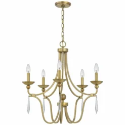 Quoizel Joules 25" Wide Aged Brass 5-Light Chandelier 9 Quoizel Joules 25" Wide Aged Brass 5-Light Chandelier -Outlet The Radiantix Store quoizel joules 25 inch wide aged brass 5 light chandelier 86c70views2