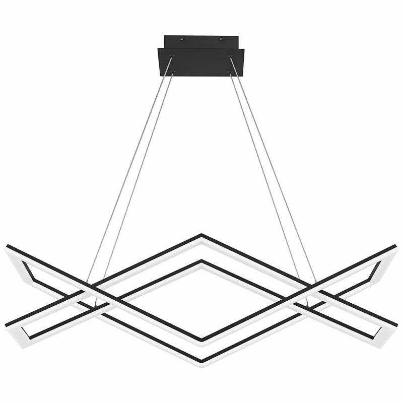 Quoizel Newman 36 1/4" Wide Matte Black LED Linear Chandelier 3 Quoizel Newman 36 1/4" Wide Matte Black LED Linear Chandelier