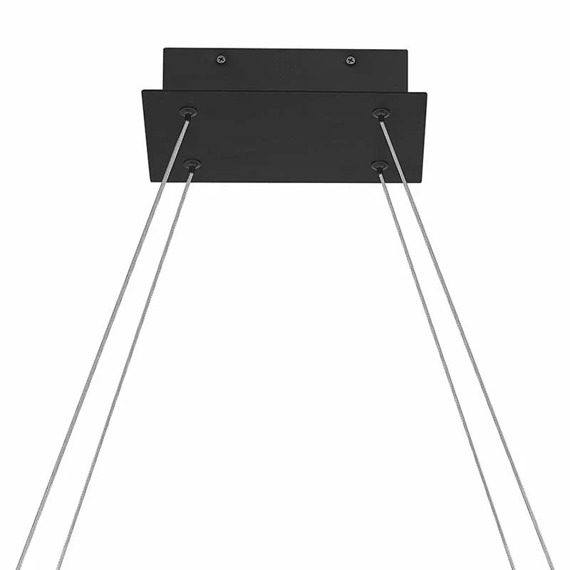 Quoizel Newman 36 1/4" Wide Matte Black LED Linear Chandelier 5 Quoizel Newman 36 1/4" Wide Matte Black LED Linear Chandelier - Image 3