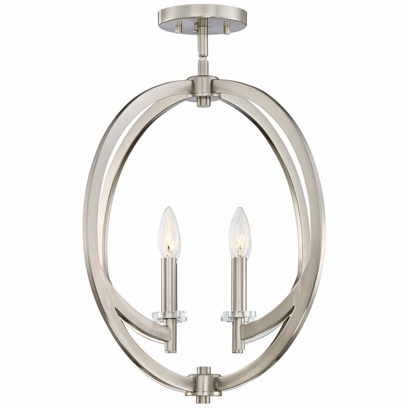 Quoizel Orion 18"W Brushed Nickel 4-Light Steel Pendant 7 Quoizel Orion 18"W Brushed Nickel 4-Light Steel Pendant - Image 5