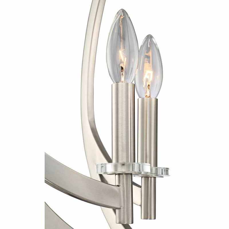 Quoizel Orion 18"W Brushed Nickel 4-Light Steel Pendant 8 Quoizel Orion 18"W Brushed Nickel 4-Light Steel Pendant - Image 6