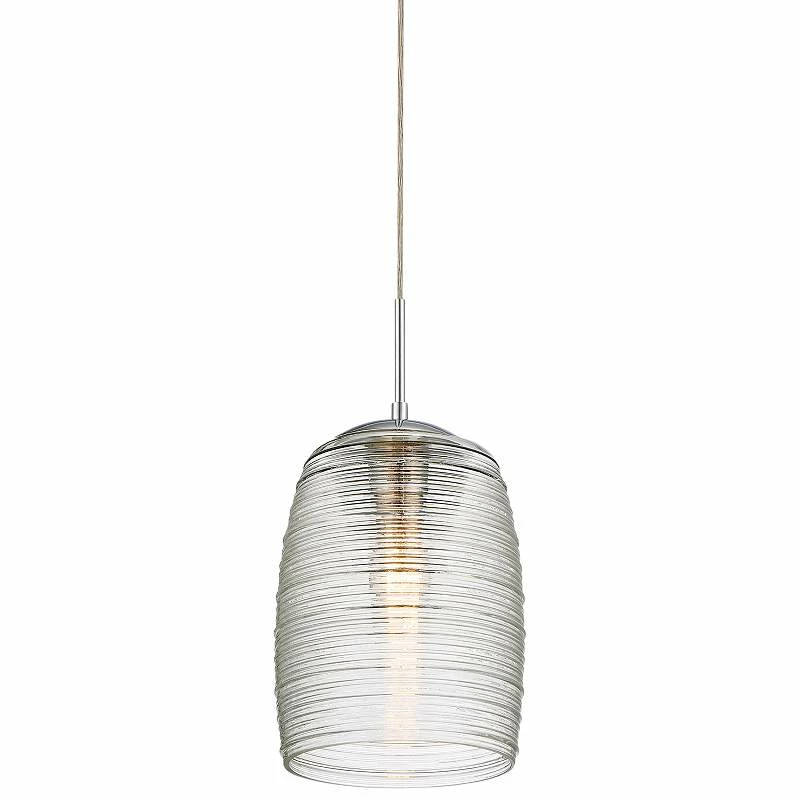Quoizel Rebound 9" Wide Polished Chrome Modern Mini Pendant 4 Quoizel Rebound 9" Wide Polished Chrome Modern Mini Pendant - Image 2