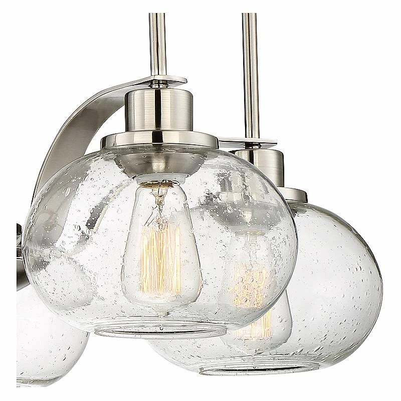 Quoizel Trilogy 26" Wide Brushed Nickel 5-Light Chandelier 5 Quoizel Trilogy 26" Wide Brushed Nickel 5-Light Chandelier - Image 3