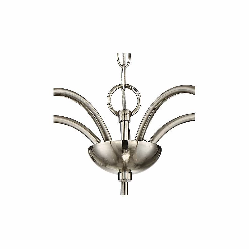 Quoizel Trilogy 26" Wide Brushed Nickel 5-Light Chandelier 6 Quoizel Trilogy 26" Wide Brushed Nickel 5-Light Chandelier - Image 4