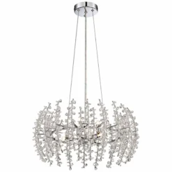 Quoizel Valla 20" Wide Polished Chrome Pendant -Outlet The Radiantix Store quoizel valla 20 inch wide polished chrome pendant 6n120views2