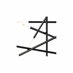 Qux 39 1/2"W Satin Black 11-Light LED Pendant Light -Outlet The Radiantix Store qux 39 and one half inchw satin black 11 light led pendant light 88k22views1