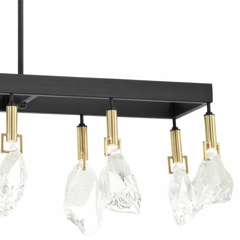 Rare Elements 20 1/2"W Sand Coal 12-Light LED Island Pendant 4 Rare Elements 20 1/2"W Sand Coal 12-Light LED Island Pendant - Image 2