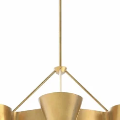 Reeve 37 1/2" Wide Vintage Gold Leaf 8-Light Chandelier -Outlet The Radiantix Store reeve 37 and one half inch wide vintage gold leaf 8 light chandelier 355e0views2