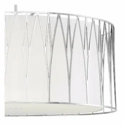 Regal Terrace 32"W Polished Nickel LED Drum Pendant Light -Outlet The Radiantix Store regal terrace 32 inchw polished nickel led drum pendant light 89y35views1