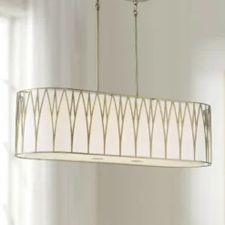 Regal Terrace 42" Wide Soft Brass LED Island Pendant Light