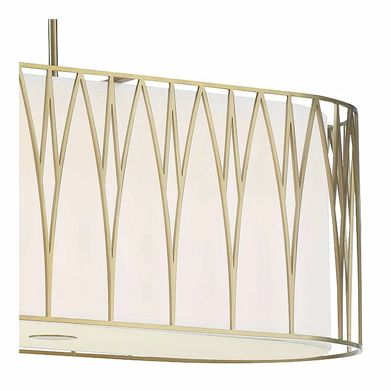 Regal Terrace 42" Wide Soft Brass LED Island Pendant Light 5 Regal Terrace 42" Wide Soft Brass LED Island Pendant Light - Image 3