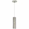 Revel 2 1/2" Wide Satin Nickel Freejack Mini Pendant Light -Outlet The Radiantix Store revel 2 and one half inch wide satin nickel freejack mini pendant light 73h82