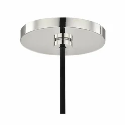 Riley 6 1/4"W Polished Nickel Mini Pendant W/ Clear Glass -Outlet The Radiantix Store riley 6 and one quarter inchw polished nickel mini pendant w clear glass 47c52views2